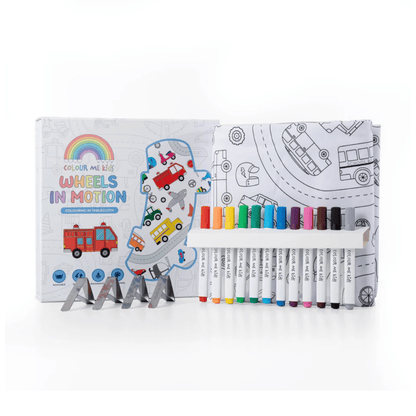 Colour Me Kids - Washable Colouring In Tablecloth Set