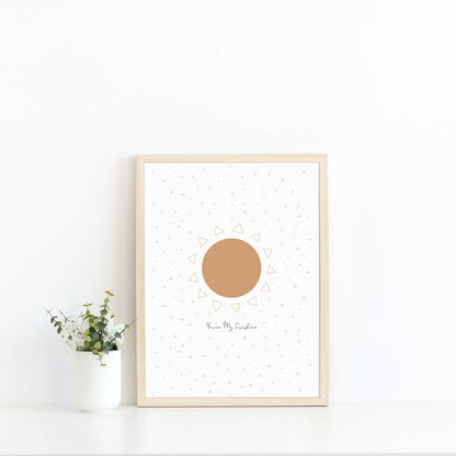 Wall Print |  You're My Sunshine