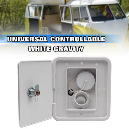 RV Gravity Water Inlet Hatch White Caravan Accessories Parts - salelink.co.nz