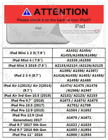 For iPad Air 1/2, Pro 9.7, iPad 9.7 2017/2018 Slim Wireless Bluetooth Keyboard Case