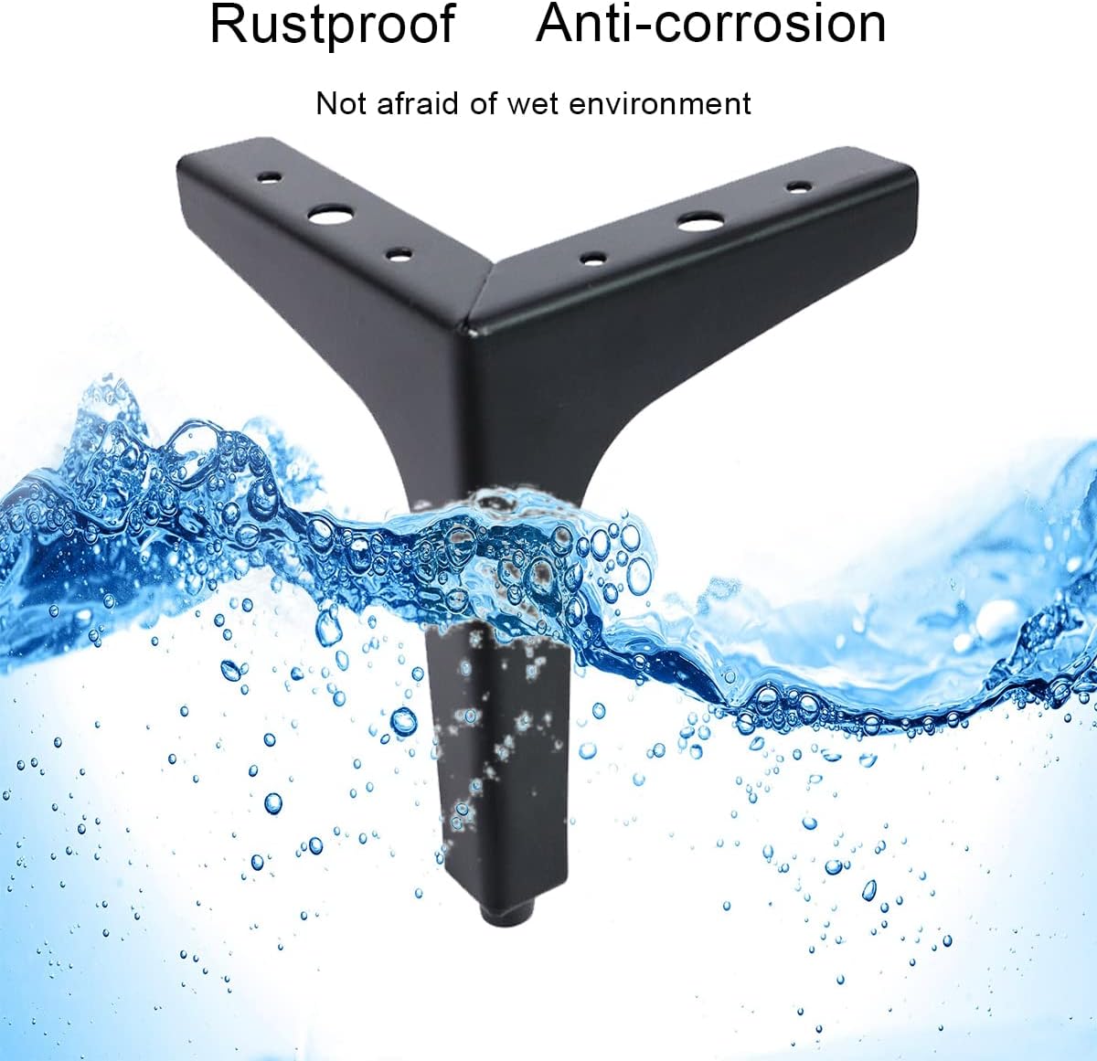 4Pcs Upgraded Metal Furniture Legs 10cm