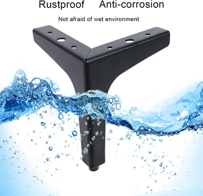 4Pcs Upgraded Metal Furniture Legs 10cm