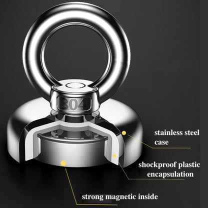 340kg Salvage Recovery Magnet with 20M Rope