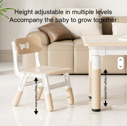 Height Adjustable Table with 4 Chairs Wood