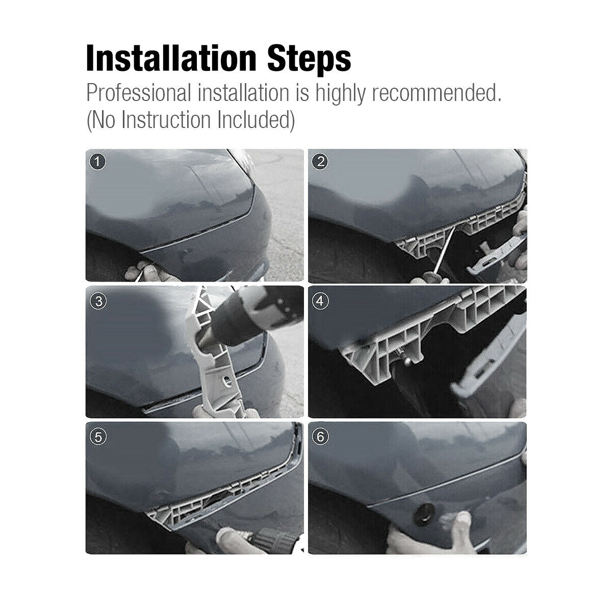 Car Hood Pin Lock Clip Kit