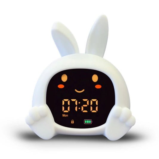 Sarah the ZAZU Sleep Trainer Clock uses colour, sound, and gentle movement to guide children toward healthy sleep habits and calmer mornings for everyone.