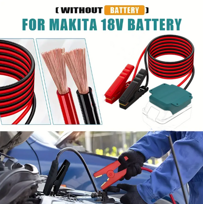 18V Makita 8AWG Jump Starter Cable 1.8m