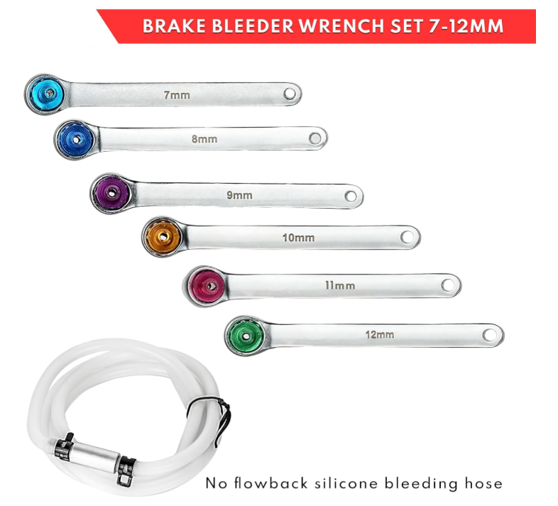 7PCS Brake Bleeder Wrench Set