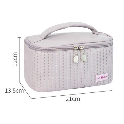 Leather Makeup Bag - Large