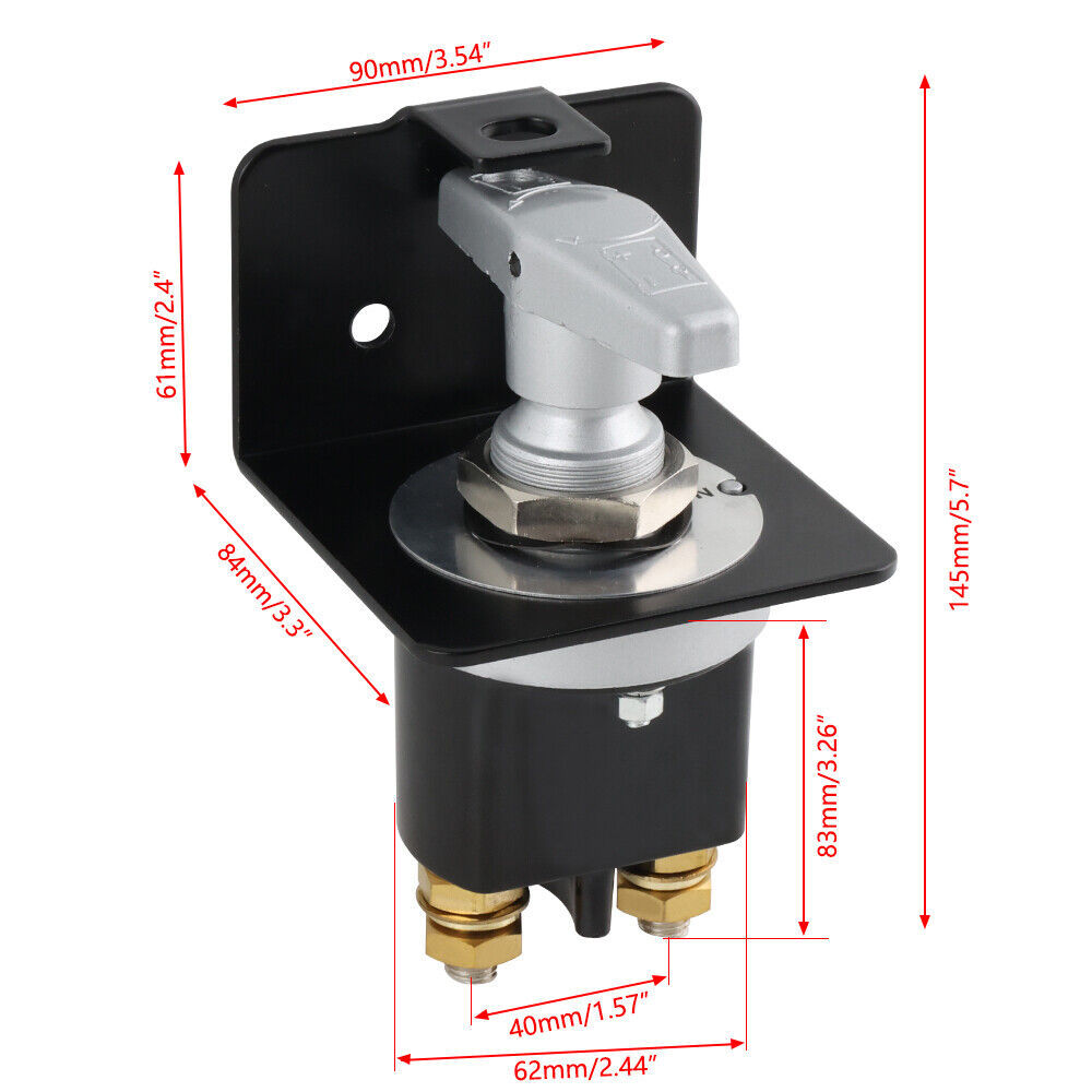 Disconnect Battery Isolator Cut Off Kill Switch Key For Car Marine Boat