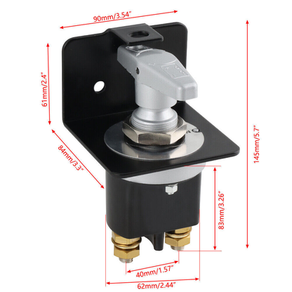 Disconnect Battery Isolator Cut Off Kill Switch Key For Car Marine Boat