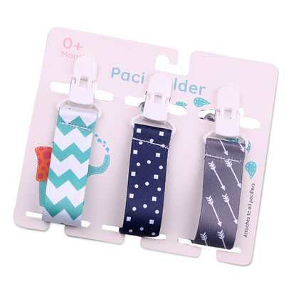 Cartoon Pattern Baby Pacifier Teether - Pack of 3