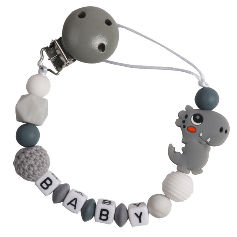Handmade Silicone Baby Beech Pacifier Clip and Chain