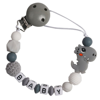 Handmade Silicone Baby Beech Pacifier Clip and Chain