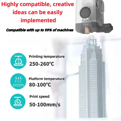 ABS 3D Printer Filament 1.75mm (1kg) (available in different colours)