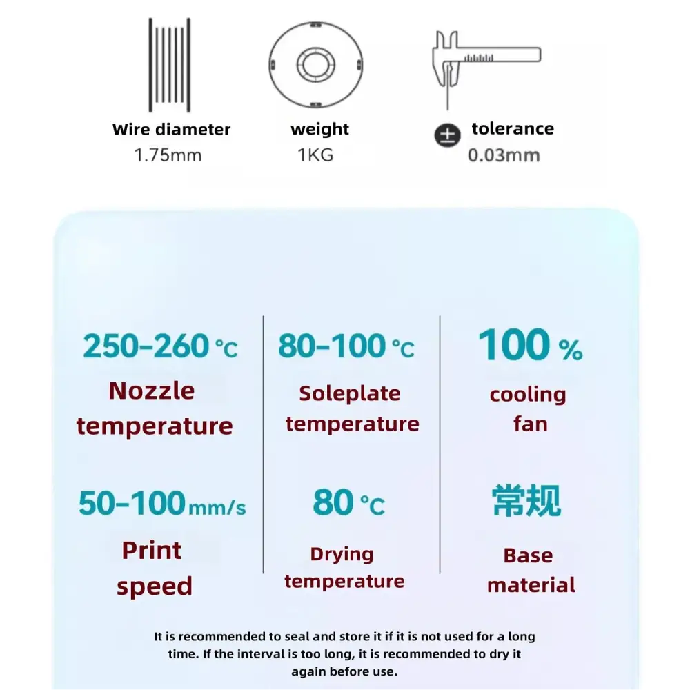 ABS 3D Printer Filament 1.75mm (1kg) (available in different colours)