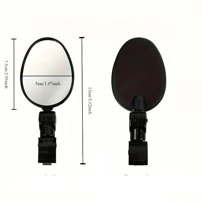 Acrylic Convex Bicycle Handlebar Mirrors (1pc or 2pcs)