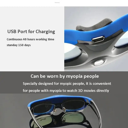 Active Shutter 3D Glasses (96–144Hz) for Projectors