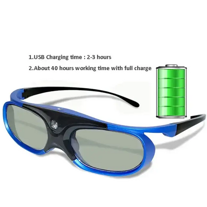 Active Shutter 3D Glasses (96–144Hz) for Projectors