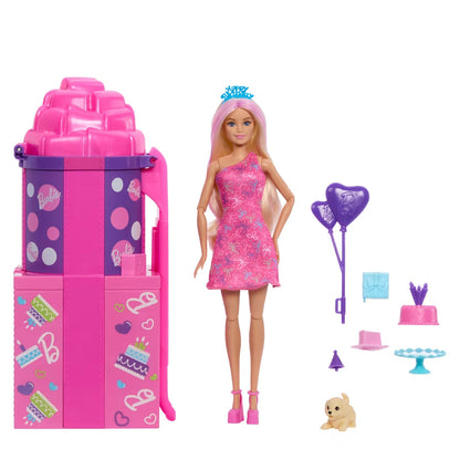 Barbie Rise Surprise Pet Birthday Series Doll and Accessories