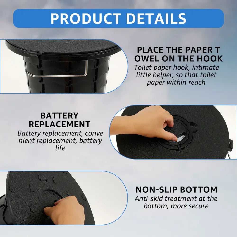 Adjustable Folding Portable Camping Toilet
