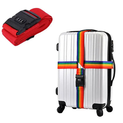 Adjustable Locking Luggage Strap with Buckle (different colours available)