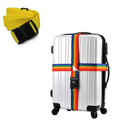 Adjustable Locking Luggage Strap with Buckle (different colours available)