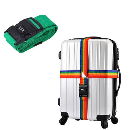 Adjustable Locking Luggage Strap with Buckle (different colours available)