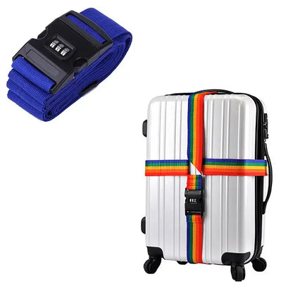 Adjustable Locking Luggage Strap with Buckle (different colours available)