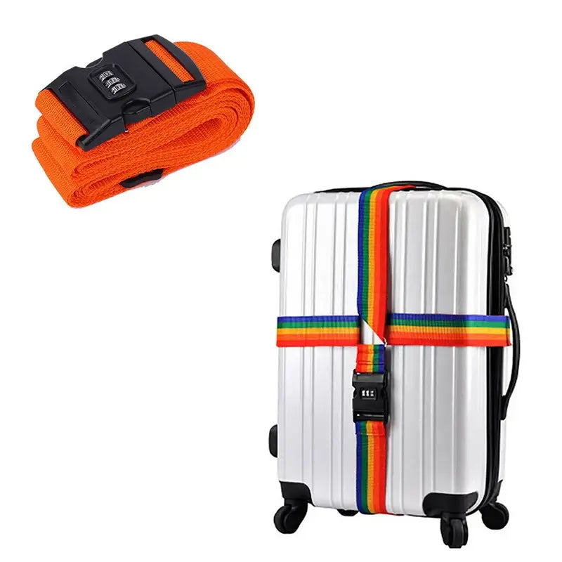 Adjustable Locking Luggage Strap with Buckle (different colours available)