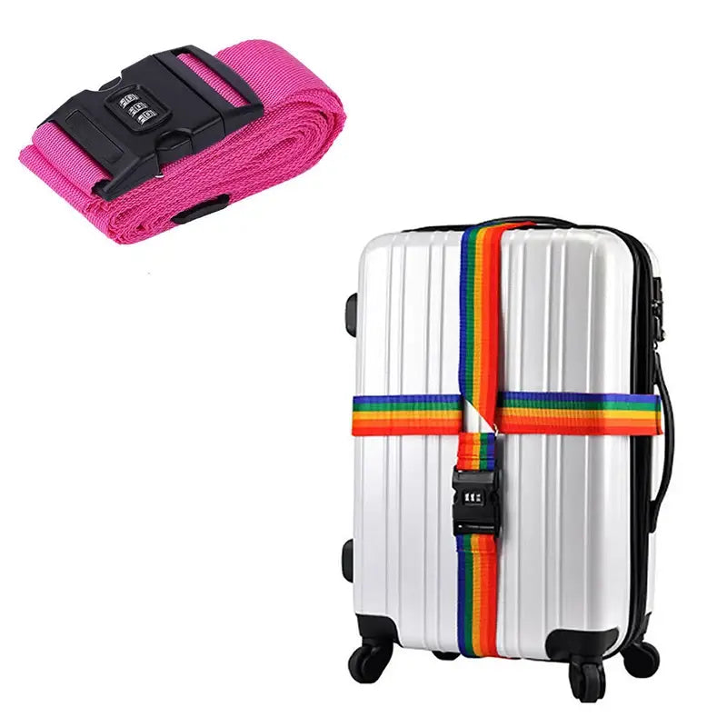 Adjustable Locking Luggage Strap with Buckle (different colours available)