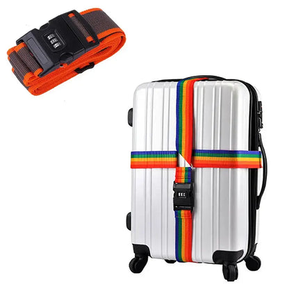 Adjustable Locking Luggage Strap with Buckle (different colours available)
