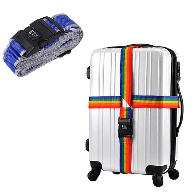 Adjustable Locking Luggage Strap with Buckle (different colours available)