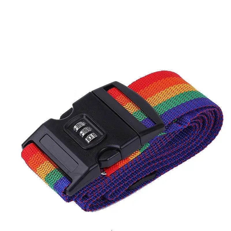 Adjustable Locking Luggage Strap with Buckle (different colours available)