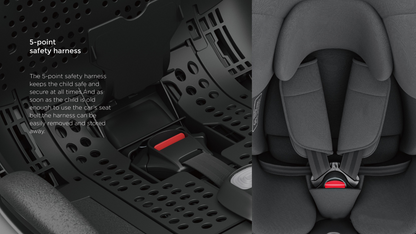 360° Rotating Baby Car Seat – Baby Brightness ProtecMax Pro Grey