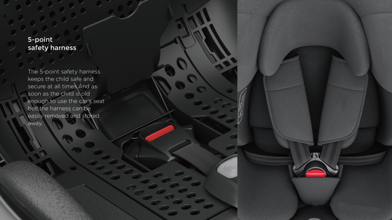 360° Rotating Baby Car Seat – Baby Brightness ProtecMax Pro Black