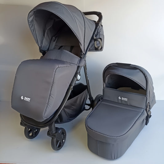 Baby Brightness Poplar baby stroller with carrycot Dark Grey