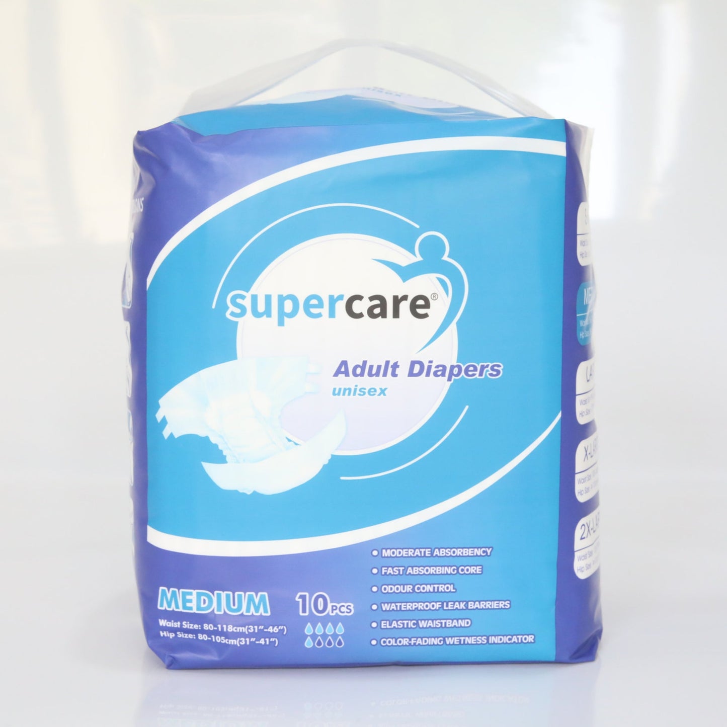 SuperCare Adult Diapers Size Medium