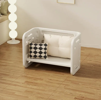 Kids Table and 2 Chairs Set White