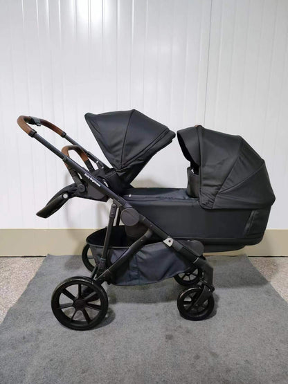 Pre-order Double Pram – Luxe Twin Stroller with Bassinet and Reclining Car Seat - image 4