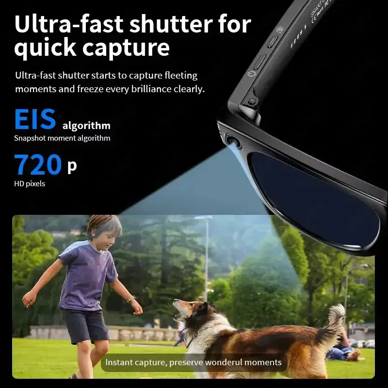 AI Smart Glasses – 4K Camera, Translation, Music & Calls (4 models available)