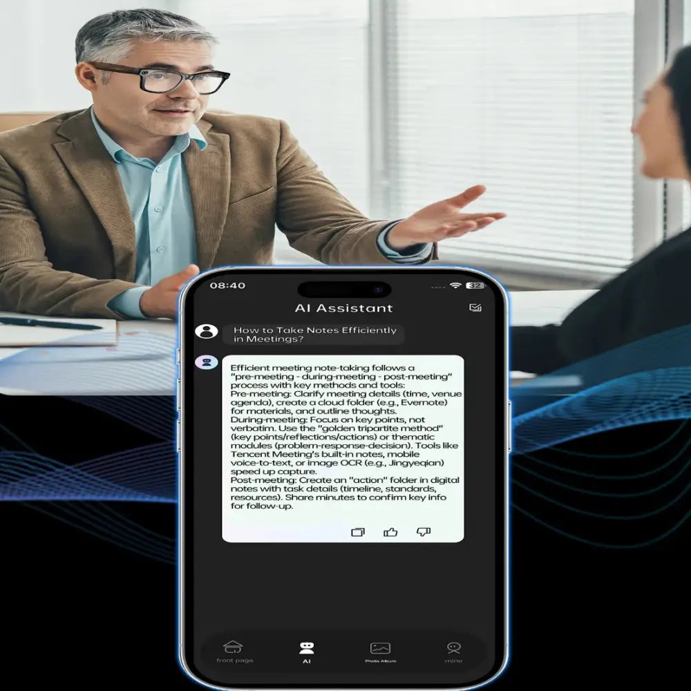 AI Smart Glasses – 4K Camera, Translation, Music & Calls (4 models available)