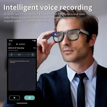 AI Smart Glasses – 4K Camera, Translation, Music & Calls (4 models available)