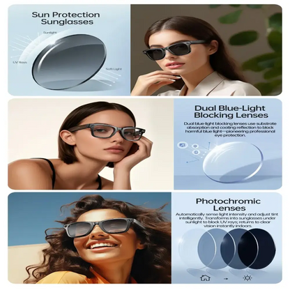AI Smart Glasses – 4K Camera, Translation, Music & Calls (4 models available)