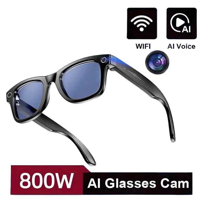 AI Smart Glasses 800W Camera – Photo/Video & Calls (different models available)