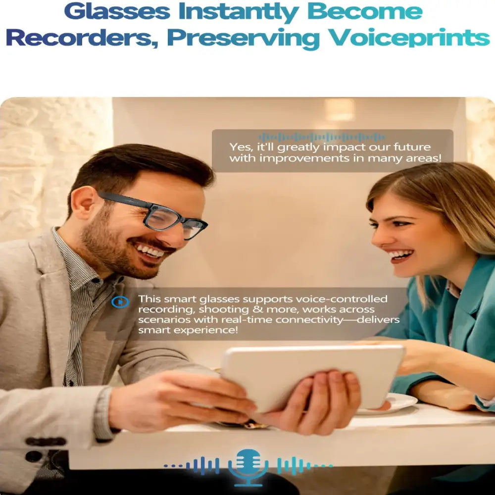 AI Smart Glasses 800W Camera – Photo/Video & Calls (different models available)