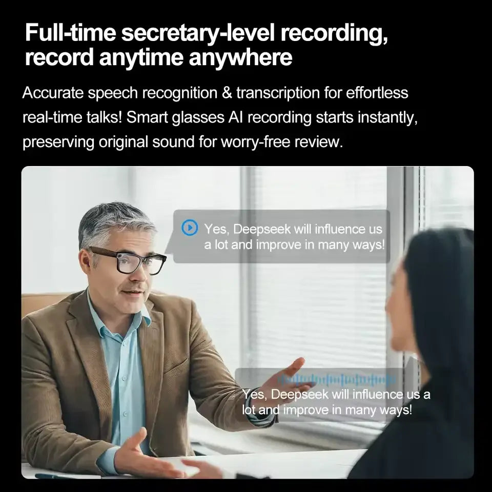 AI Smart Glasses 800W Camera – Photo/Video & Calls (different models available)
