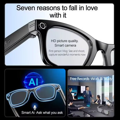 AI Smart Glasses 800W Camera – Photo/Video & Calls (different models available)