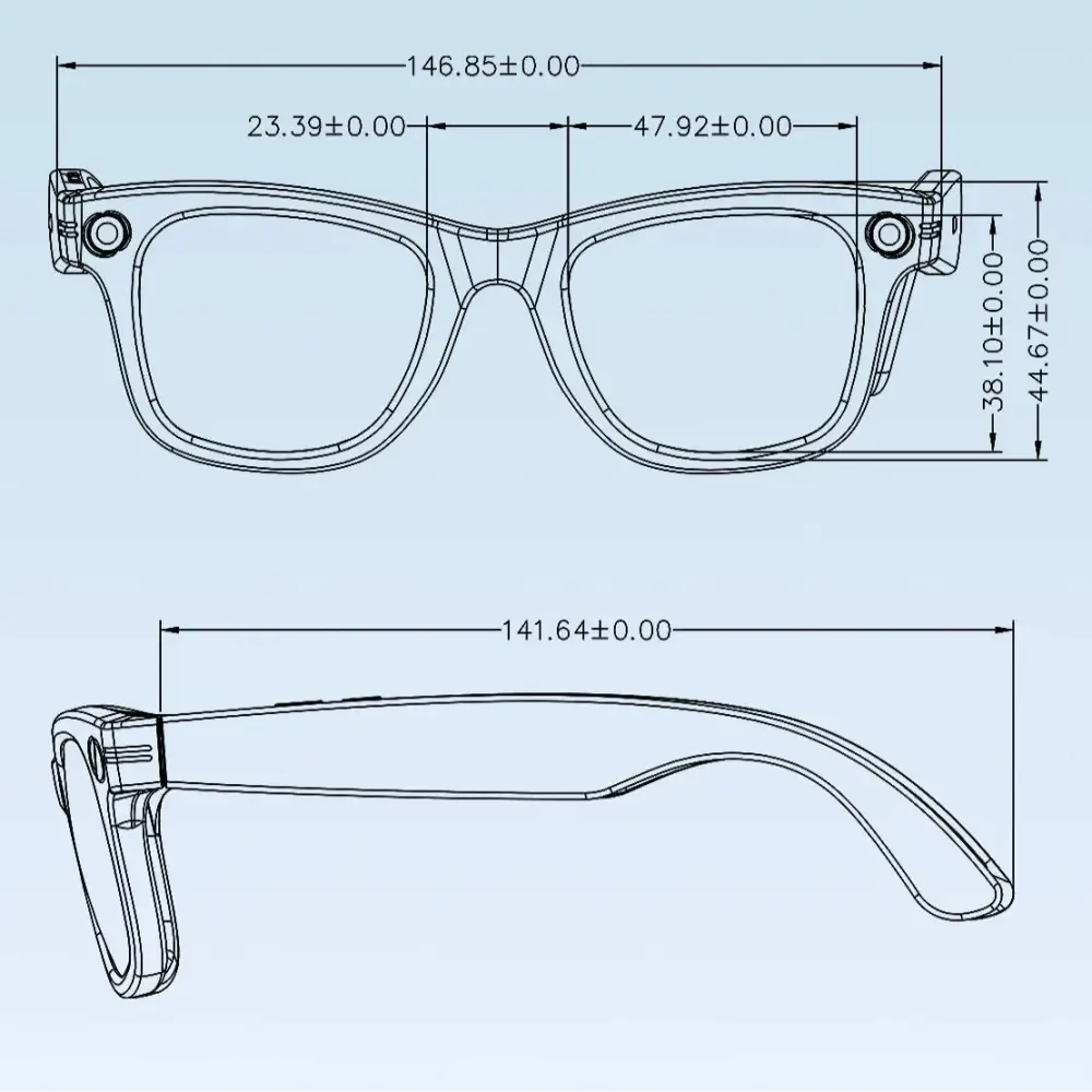 AI Smart Glasses with 5MP Camera & Bluetooth
