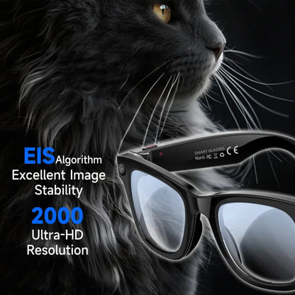 AI Smart Glasses with 5MP Camera & Bluetooth